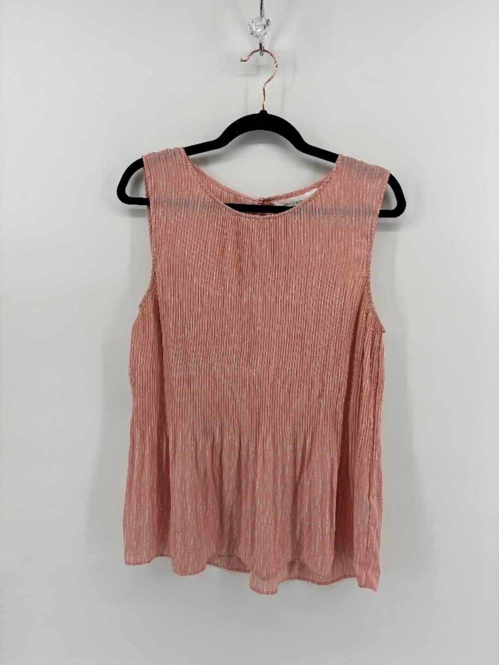 Addition Elle Blush Pink Pleated Tank Top Feminine Spring